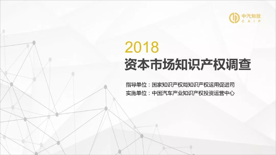 2018資本市場(chǎng)知識產(chǎn)權調查報告（PPT全文）